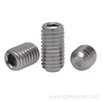 A2-70 DIN 916 screw Cocave Point Fastener